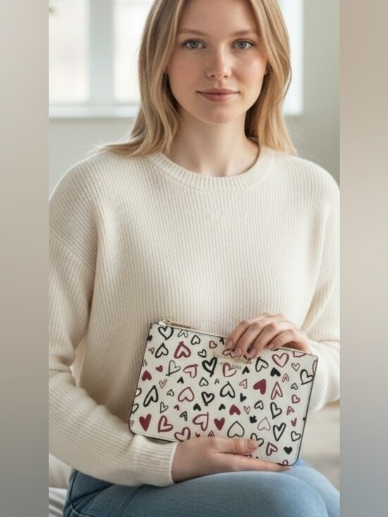 kate spade Handbags - NWT NEW Kate Spade New York  ♠️ Cameron Scribble Hearts  Wristlet Wallet